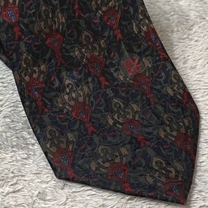 Givenchy Cravates Necktie 100% Silk Blue Burgandy Patterned Men's Tie